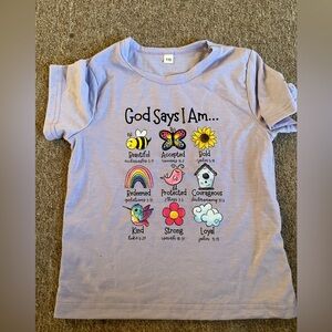 NWOT. God Says shirt. Never worn. No rips, tears, or stains.